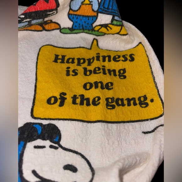 Peanuts 3 Throw Pillow Covers Up Cycled “Happiness is being one of the gang” - Picture 7 of 7